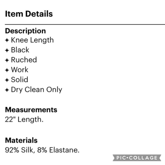 Vera Wang Collection Silk Twist Detail Skirt - Picture 3 of 3